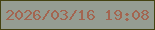 文字の大きさ：4、枠の色：444311、背景の色：959d92、文字の色：a36550 無料ブログパーツのブログ時計