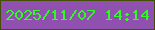 文字の大きさ：3、枠の色：444e02、背景の色：8f50af、文字の色：30f923 無料ブログパーツのブログ時計