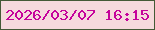 文字の大きさ：3、枠の色：445a35、背景の色：f6dadc、文字の色：c5039b 無料ブログパーツのブログ時計