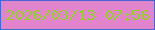 文字の大きさ：5、枠の色：4466d6、背景の色：e184cb、文字の色：92d425 無料ブログパーツのブログ時計