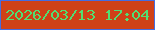 文字の大きさ：4、枠の色：446de0、背景の色：cf4117、文字の色：51df72 無料ブログパーツのブログ時計