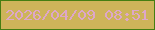 文字の大きさ：1、枠の色：447e12、背景の色：cdb45a、文字の色：dda7c9 無料ブログパーツのブログ時計