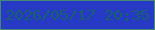 文字の大きさ：4、枠の色：448773、背景の色：263ac6、文字の色：17616f 無料ブログパーツのブログ時計