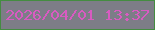 文字の大きさ：4、枠の色：448c41、背景の色：7d7d87、文字の色：d85bc1 無料ブログパーツのブログ時計