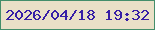 文字の大きさ：2、枠の色：448e6a、背景の色：eae0c7、文字の色：371ea6 無料ブログパーツのブログ時計