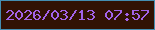 文字の大きさ：2、枠の色：448eb0、背景の色：311203、文字の色：a363e9 無料ブログパーツのブログ時計