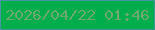 文字の大きさ：3、枠の色：44969f、背景の色：00ad4c、文字の色：6baa6f 無料ブログパーツのブログ時計