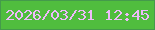 文字の大きさ：5、枠の色：449a4b、背景の色：50bd3e、文字の色：eebbfb 無料ブログパーツのブログ時計