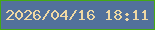 文字の大きさ：2、枠の色：44a914、背景の色：52719b、文字の色：f0d9a4 無料ブログパーツのブログ時計