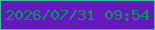 文字の大きさ：4、枠の色：44bb9e、背景の色：6418be、文字の色：08965c 無料ブログパーツのブログ時計