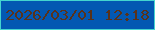 文字の大きさ：1、枠の色：44d5cf、背景の色：0358b2、文字の色：59321a 無料ブログパーツのブログ時計