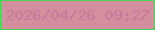 文字の大きさ：1、枠の色：44d653、背景の色：d38f9e、文字の色：c37a9b 無料ブログパーツのブログ時計