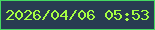 文字の大きさ：2、枠の色：44d862、背景の色：283c51、文字の色：a5ff43 無料ブログパーツのブログ時計