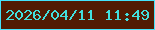 文字の大きさ：2、枠の色：44e3fa、背景の色：511b02、文字の色：42e0de 無料ブログパーツのブログ時計