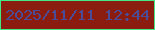 文字の大きさ：5、枠の色：44e987、背景の色：8a1d10、文字の色：4c4b95 無料ブログパーツのブログ時計