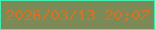 文字の大きさ：1、枠の色：44ecaf、背景の色：7c8a58、文字の色：d67221 無料ブログパーツのブログ時計