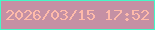 文字の大きさ：4、枠の色：44f8c7、背景の色：c590a4、文字の色：febaaa 無料ブログパーツのブログ時計