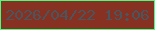 文字の大きさ：3、枠の色：44fe7d、背景の色：873122、文字の色：49565d 無料ブログパーツのブログ時計