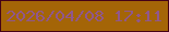 文字の大きさ：4、枠の色：450117、背景の色：a46507、文字の色：90578c 無料ブログパーツのブログ時計