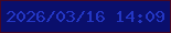 文字の大きさ：5、枠の色：450825、背景の色：0a0f6c、文字の色：2437c4 無料ブログパーツのブログ時計