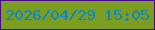文字の大きさ：4、枠の色：450b84、背景の色：7c9e20、文字の色：0d83ca 無料ブログパーツのブログ時計