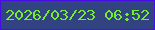 文字の大きさ：2、枠の色：450de4、背景の色：324382、文字の色：73ec32 無料ブログパーツのブログ時計