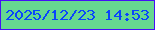 文字の大きさ：1、枠の色：4510f6、背景の色：66d890、文字の色：0945fd 無料ブログパーツのブログ時計