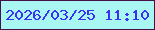 文字の大きさ：3、枠の色：451148、背景の色：a9f7f3、文字の色：3d30f2 無料ブログパーツのブログ時計