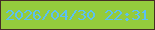 文字の大きさ：3、枠の色：452c26、背景の色：94cb3d、文字の色：5bc0f1 無料ブログパーツのブログ時計