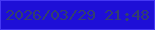 文字の大きさ：5、枠の色：4537f4、背景の色：1e0fd7、文字の色：333f6e 無料ブログパーツのブログ時計