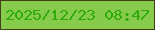 文字の大きさ：1、枠の色：453f16、背景の色：87cb4d、文字の色：2faa0b 無料ブログパーツのブログ時計