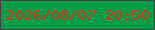 文字の大きさ：2、枠の色：454241、背景の色：009e46、文字の色：db3020 無料ブログパーツのブログ時計