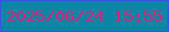 文字の大きさ：1、枠の色：4549f5、背景の色：0c86a6、文字の色：d92179 無料ブログパーツのブログ時計