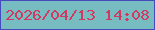 文字の大きさ：3、枠の色：454bbd、背景の色：76bcc1、文字の色：d03962 無料ブログパーツのブログ時計