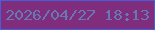 文字の大きさ：4、枠の色：455fdc、背景の色：812d7e、文字の色：6878b5 無料ブログパーツのブログ時計