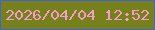 文字の大きさ：4、枠の色：4561d8、背景の色：76811c、文字の色：f39dcb 無料ブログパーツのブログ時計