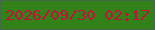 文字の大きさ：4、枠の色：456848、背景の色：328119、文字の色：c70d3a 無料ブログパーツのブログ時計