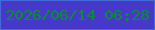 文字の大きさ：2、枠の色：4569d8、背景の色：4638c9、文字の色：08902e 無料ブログパーツのブログ時計