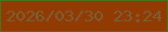 文字の大きさ：3、枠の色：457321、背景の色：913b03、文字の色：7d5f37 無料ブログパーツのブログ時計