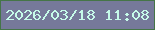 文字の大きさ：2、枠の色：457547、背景の色：76799a、文字の色：c6fbe9 無料ブログパーツのブログ時計