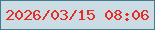 文字の大きさ：3、枠の色：45798f、背景の色：ccdce4、文字の色：e52d24 無料ブログパーツのブログ時計