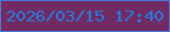 文字の大きさ：4、枠の色：457bd7、背景の色：722a63、文字の色：247de0 無料ブログパーツのブログ時計