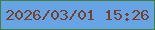 文字の大きさ：4、枠の色：457f3e、背景の色：67a4e6、文字の色：774127 無料ブログパーツのブログ時計