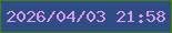 文字の大きさ：4、枠の色：458006、背景の色：2e4d87、文字の色：dc9ae3 無料ブログパーツのブログ時計