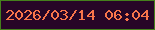 文字の大きさ：5、枠の色：45801c、背景の色：270627、文字の色：f9754b 無料ブログパーツのブログ時計