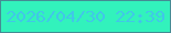 文字の大きさ：3、枠の色：458b94、背景の色：32f2bc、文字の色：41c7e7 無料ブログパーツのブログ時計