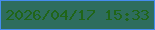 文字の大きさ：2、枠の色：458cee、背景の色：2e6d5d、文字の色：206518 無料ブログパーツのブログ時計