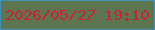 文字の大きさ：4、枠の色：4590b7、背景の色：5c7652、文字の色：ca2230 無料ブログパーツのブログ時計