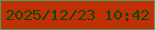 文字の大きさ：5、枠の色：45a263、背景の色：c03006、文字の色：0e4706 無料ブログパーツのブログ時計