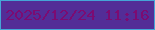 文字の大きさ：1、枠の色：45a5d7、背景の色：532d97、文字の色：7c0b72 無料ブログパーツのブログ時計